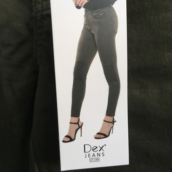 Dex Moto Jeans, Olive color, Size 27. Very cute! - Picture 2 of 3